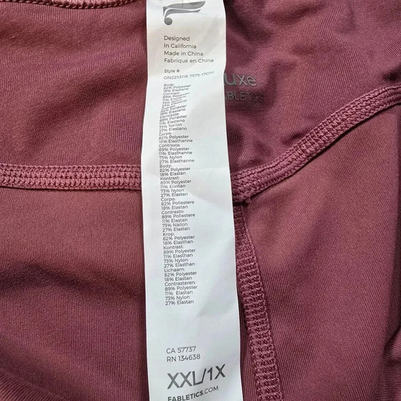 Fabletics PureLuxe Women Twist front oasis size XXL V-Neck Cutout Jumpsuit mauve - Picture 10 of 16